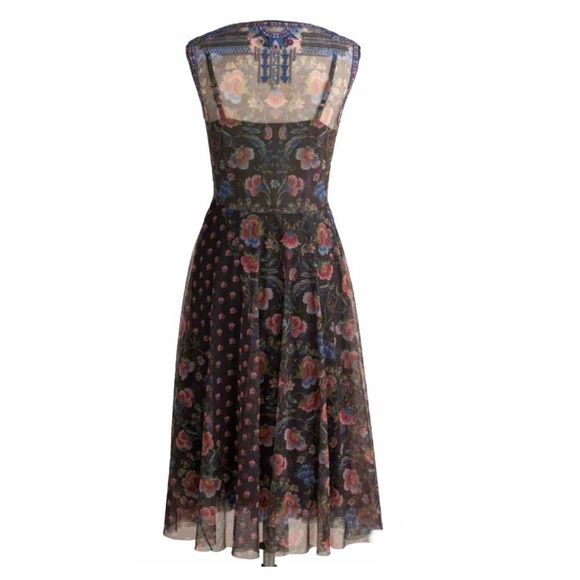 NWT Gorgeous Hard To Find!! Johnny Was Ethereal Embroidered Mier Mesh Dress Sz L - Picture 5 of 15